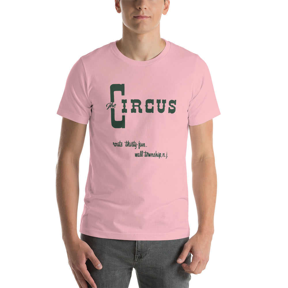 The Circus Drive-Thru - WALL TWP. - Short-Sleeve Unisex T-Shirt Pink