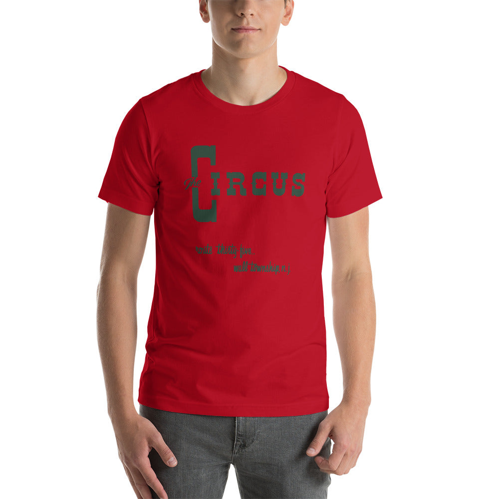 The Circus Drive-Thru - WALL TWP. - Short-Sleeve Unisex T-Shirt Red