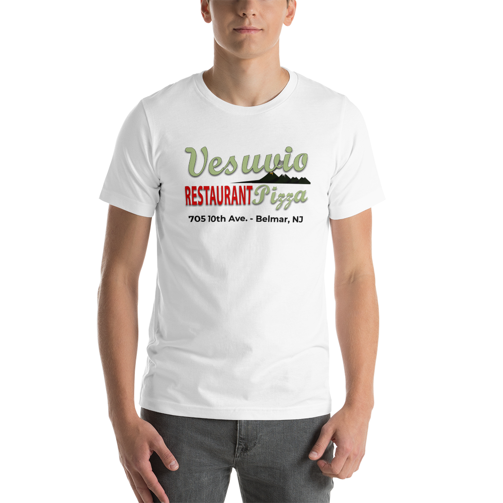 Vesuvio Restaurant & Pizza - BELMAR - Short-Sleeve Unisex T-Shirt White