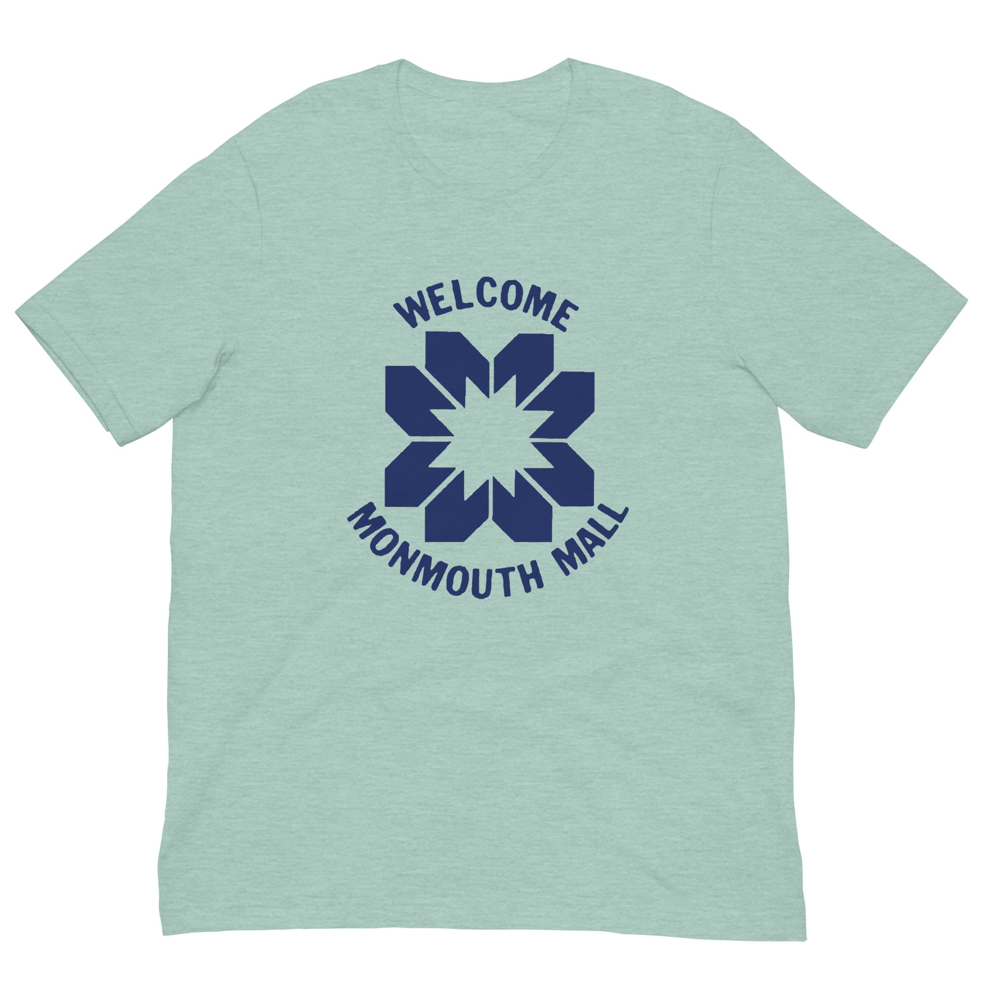 Welcome to the Monmouth Mall - EATONTOWN - MONMOUTH MALL - Unisex t-shirt Heather Prism Dusty Blue