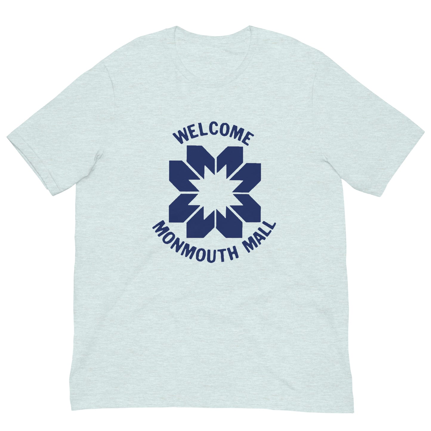 Welcome to the Monmouth Mall - EATONTOWN - MONMOUTH MALL - Unisex t-shirt Heather Prism Ice Blue