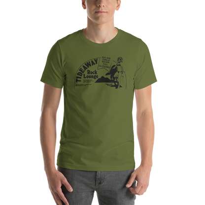 Tideaway Rock Lounge - LONG BRANCH - Short-Sleeve Unisex T-Shirt Olive