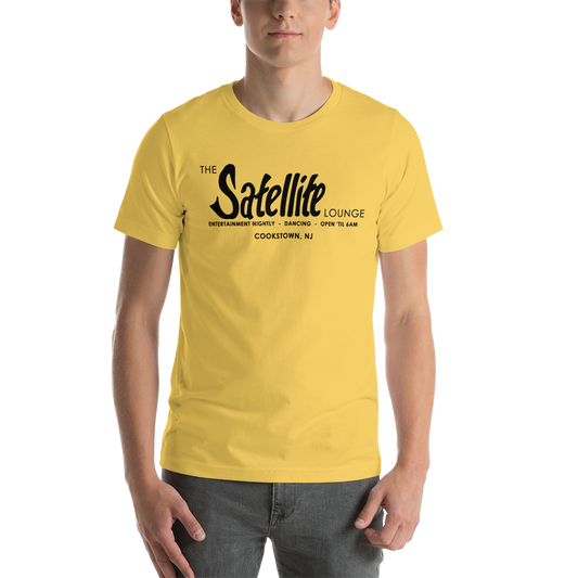 The Satellite Lounge - COOKSTOWN - Short-Sleeve Unisex T-Shirt Yellow
